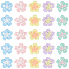 50Pcs 5 Colors Polyester Applqiues PATC-CY0001-59-1
