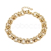 304 Stainless Steel Link Chain Bracelets BJEW-H207-01A-G-4