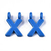 Spray Painted Alloy  2-Loop Link Pendants X-PALLOY-T075-48X-RS-2