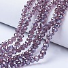 Electroplate Glass Beads Strands EGLA-A034-T10mm-A05-1