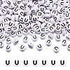 500Pcs Acrylic Horizontal Hole Letter Beads OACR-YS0001-03U-1