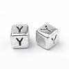 Plated Acrylic Beads PB43C9308-Y-2