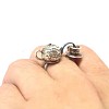 Teapot & Teacup Alloy Finger Rings for Unisex FS-WG8E880-01-3