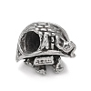 304 Stainless Steel European Beads STAS-G256-09AS-1