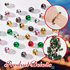 60Pcs 6 Colors Opaque Acrylic Beads PACR-GA0001-01A-3