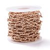 304 Stainless Steel Paperclip Chains CHS-A007-01RG-1