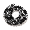 Electroplate Glass Beads Strands GR12MMY-27S-4