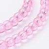 Spray Painted Crackle Glass Beads Strands CCG-Q001-4mm-02-3