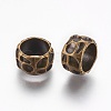 Rondelle Tibetan Style Alloy Beads LS-X-MLF10982Y-NF-1