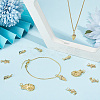 12Pcs 6 Styles Rack Plating Brass Pendants KK-BBC0023-99-4