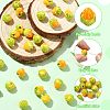 30Pcs 2 Colors Famille Rose Porcelain Beads PORC-CJ0001-16-3