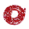 Electroplate Opaque Glass Beads Strands LS-EGLA-Q139-01A-C10-2