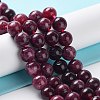 Dyed Natural Malaysia Jade Beads Strands G-G021-01B-04-2