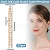10Pcs Brass Rhinestone Cup Chain Big Pendants KK-BBC0011-79-2