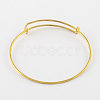 Adjustable Iron Expandable Bangle Making BJEW-R038-G-2