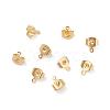 Brass Ear Nuts KK-P001-75G-B-1