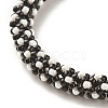 Glass Seed Crochet Beaded Bracelet BJEW-JB08083-6