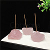 Raw Natural Rose Quartz Incense Holder PW23030600484-1