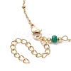 3Pcs Natural Malaysia Jade Rondelle Beads Link Bracelets BJEW-JB12655-5