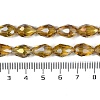 Transparent Electroplate Glass Beads Strands EGLA-N013-T10mm-B08-4