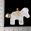 Natural Quartz Crystal Carved Pendants G-C274-02K-4