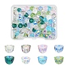80Pcs 8 Colors Electroplate Transparent Glass Beads EGLA-YW0005-84-1