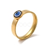 Resin Evil Eye Finger Ring STAS-H173-06G-4