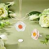 2Pcs 2 Colors Gesso Car Air Vent Decorations AJEW-FH0002-51-4
