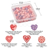 100Pcs 5 Style Handmade Polymer Clay Beads CLAY-FS0001-34-5