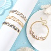 Brass Cable Chains Bracelets BJEW-JB14220-1