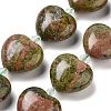 Natural Unakite Beads Strands G-C150-A14-01-2