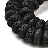 Natural Lava Rock Dyed Beads Strands G-L586-B02-02-4