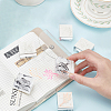 Globleland 6Pcs 6 Style Acrylic & Rubber Stamps DIY-GL0002-43-3