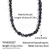 Vintage Beaded Necklace and Bracelet Set Stainless Steel Jewelry for Women BF0589-1-1