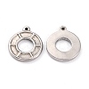 Non-Tarnish 304 Stainless Steel Pendants STAS-O145-22P-2