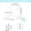 Acrylic Guitar Displays Stand ODIS-WH0020-08-2