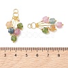 Natural Multicolor Tourmaline Pendants X-PALLOY-JF05436-3