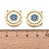 304 Stainless Steel Enamel Pendants STAS-Q111-12G-3