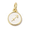 Real 18K Gold Plated Brass Enamel Charms KK-L216-001G-C02-1