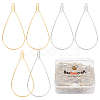 100Pcs 2 Color 304 Stainless Steel Wire Pendants STAS-BBC0001-05-1