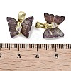 Golden Rack Plating Brass Micro Pave Cubic Zirconia Pendants KK-R161-06G-04-3