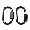PVD Vacuum Plating 304 Stainless Steel Screw Carabiner Lock Charms STAS-H107-04C-B-2