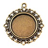 Zinc Alloy Pendant Settings for Cabochon & Rhinestone LS-PALLOY-A15290-AG-LF-1