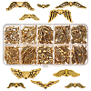 190Pcs 10 Styles Tibetan Style Alloy Beads TIBE-DR0001-01D-AG-1