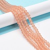 Transparent Glass Beads Strands EGLA-A034-T2mm-MD21-2