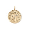 Brass Micro Pave Cubic Zirconia Pendants KK-Z107-01G-02-1