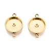 304 Stainless Steel Connector Cabochon Settings STAS-Q113-33B-G-1