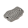 Tibetan Style 304 Stainless Steel Pendant Rhinestone Settings STAS-G278-26AS-2
