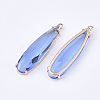 Transparent Glass Pendants X-GLAA-T007-15B-2