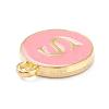 Golden Plated Alloy Enamel Charms X-ENAM-Q437-14S-2